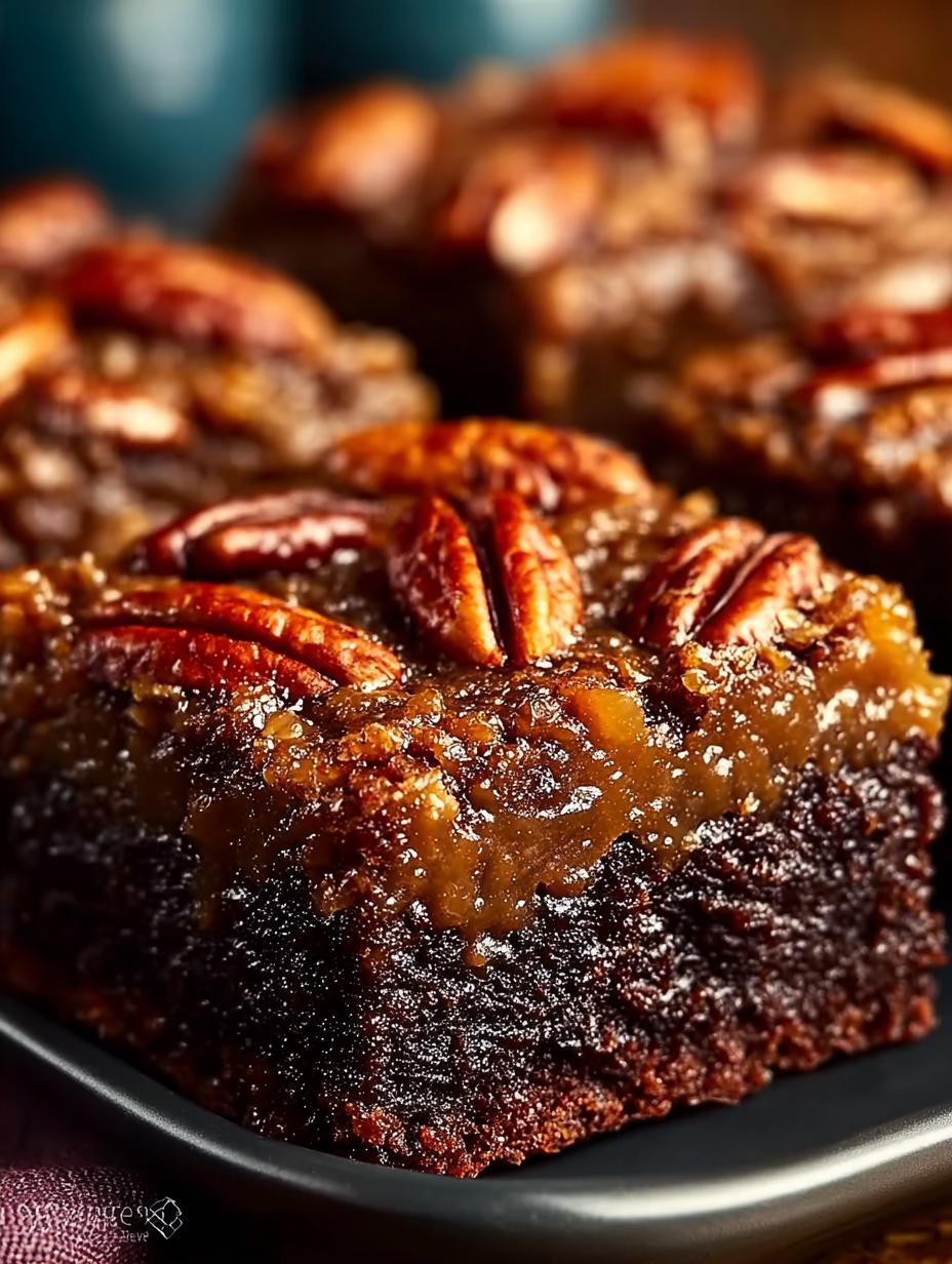 Buttery Pecan Pie Brownies