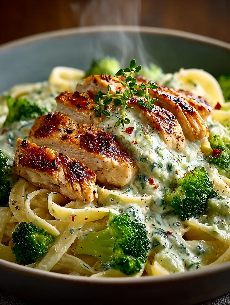 Cajun Chicken Broccoli Alfredo