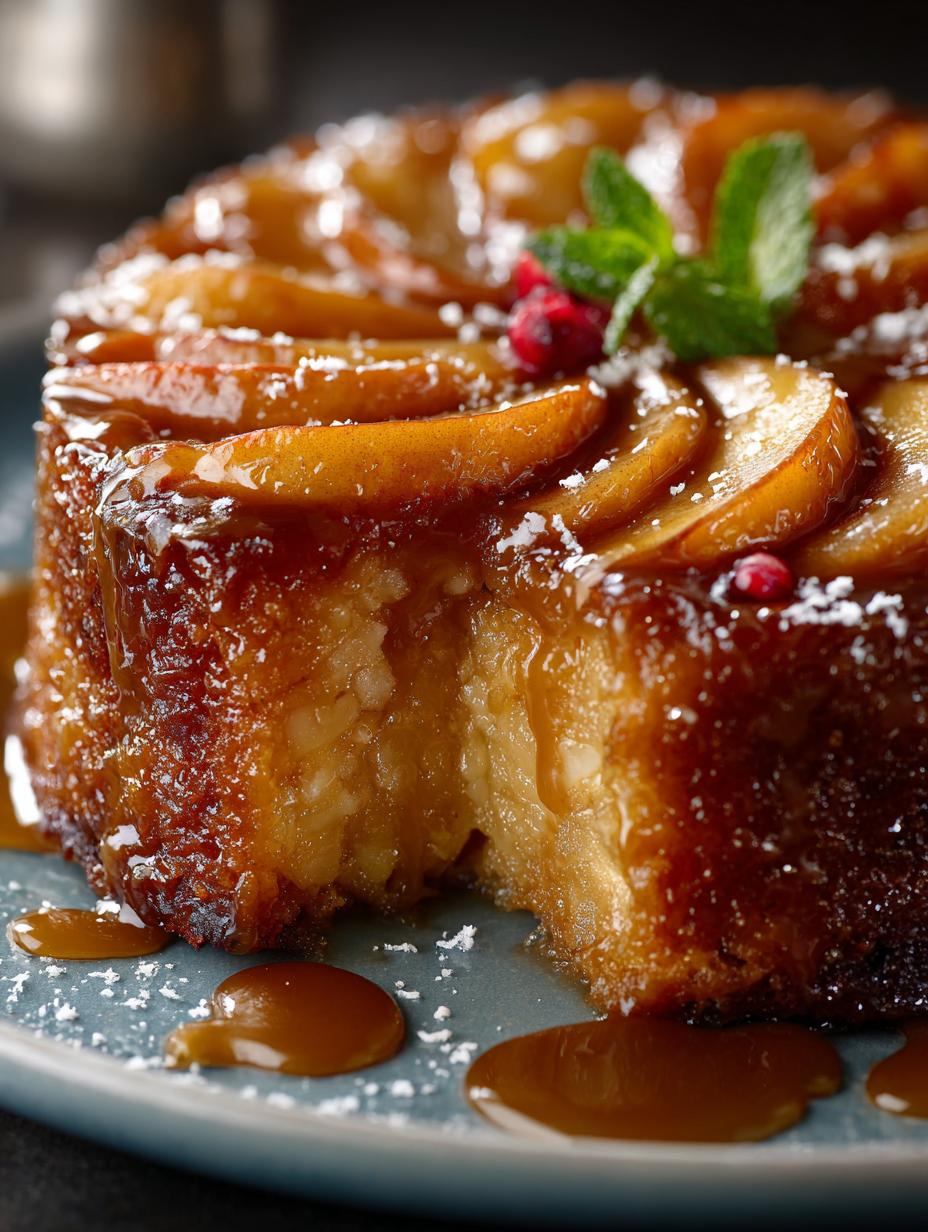 Delicious Caramel Apple Upside Down Cake Recipe - Caramel Apple Upside Down - additional detail