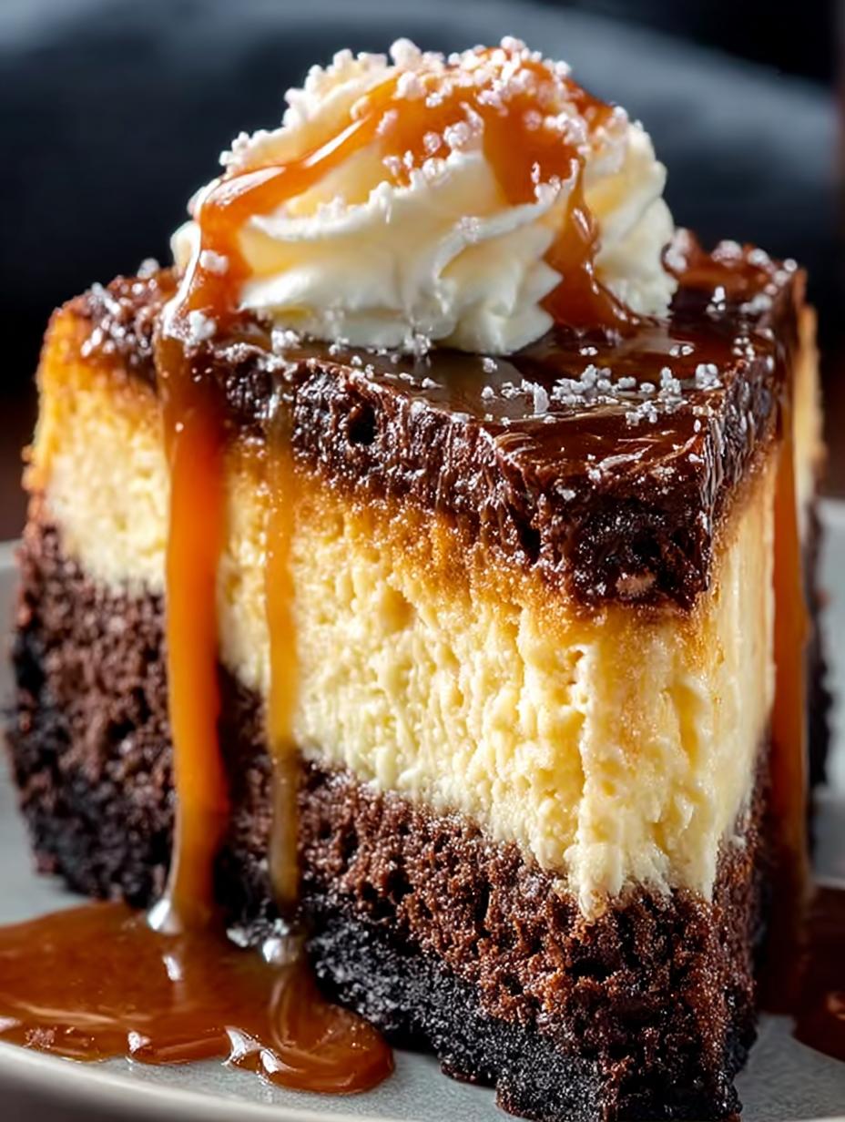 Caramel Brownie Cheesecake Decadent