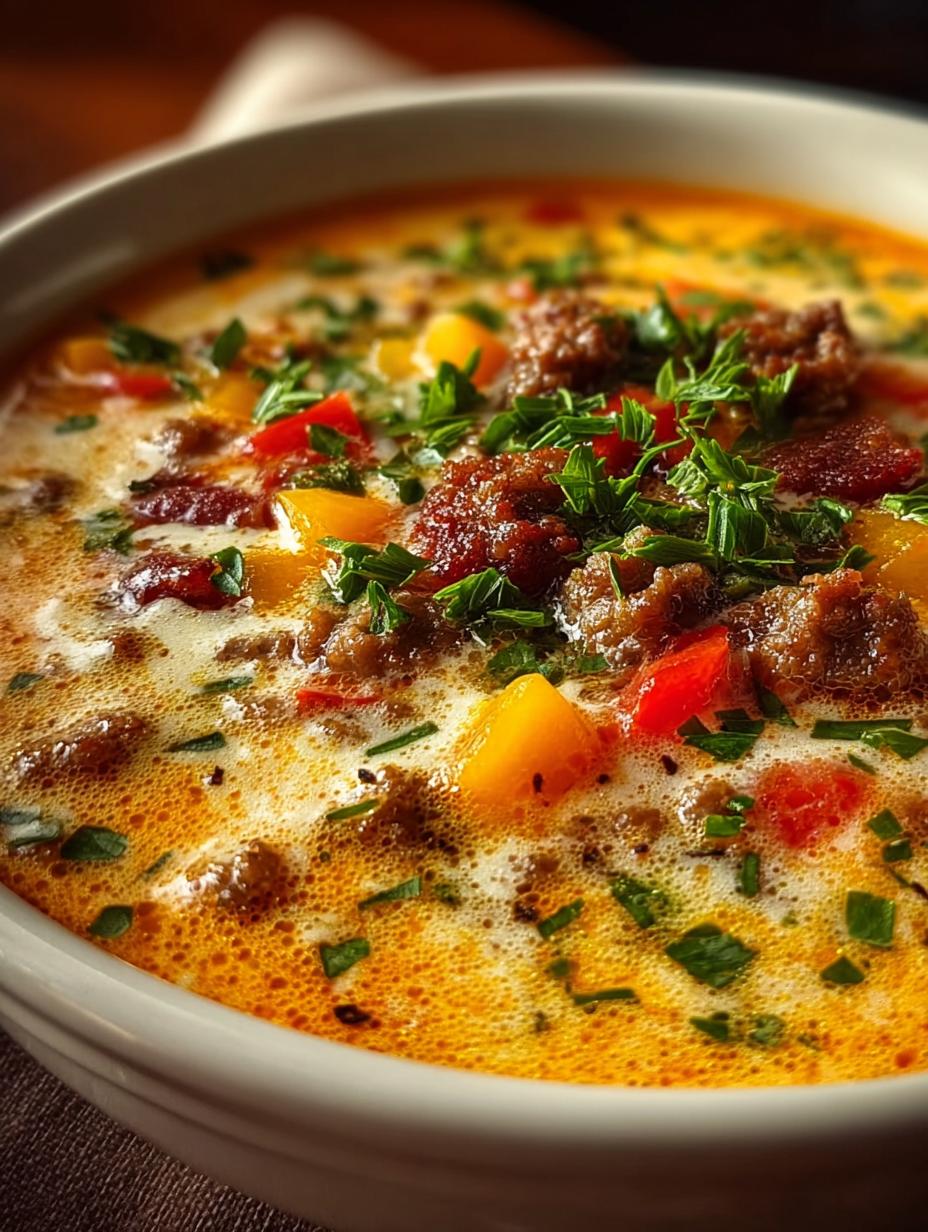 Cheeseburger Soup Comfort Food