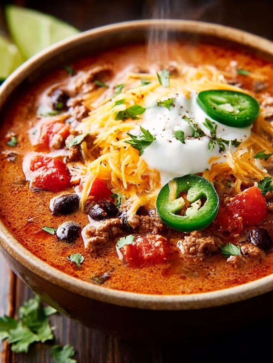 Delicious Cheesy Taco Soup: 5 Easy Steps to Comfort - Cheesy Taco Soup - additional detail