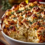Chicken Alfredo Potato Bake