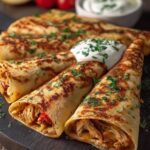 Chicken Crepes Shawarma with
