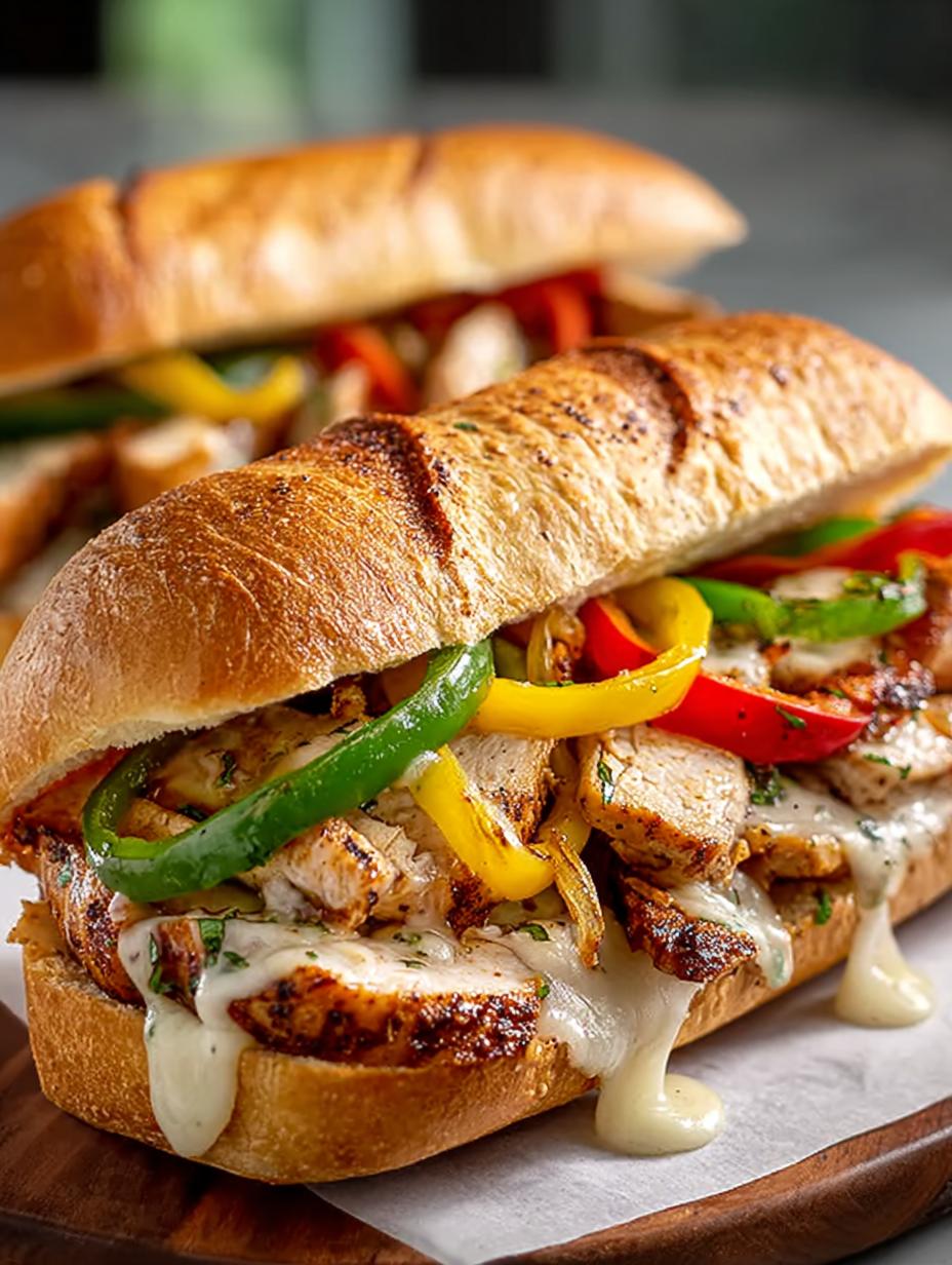 Chicken Philly Cheese Steaks