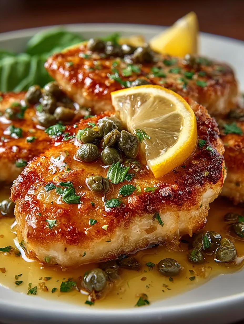 Chicken Piccata with Zesty Lemon Caper Sauce - Chicken Piccata with Zesty - additional detail
