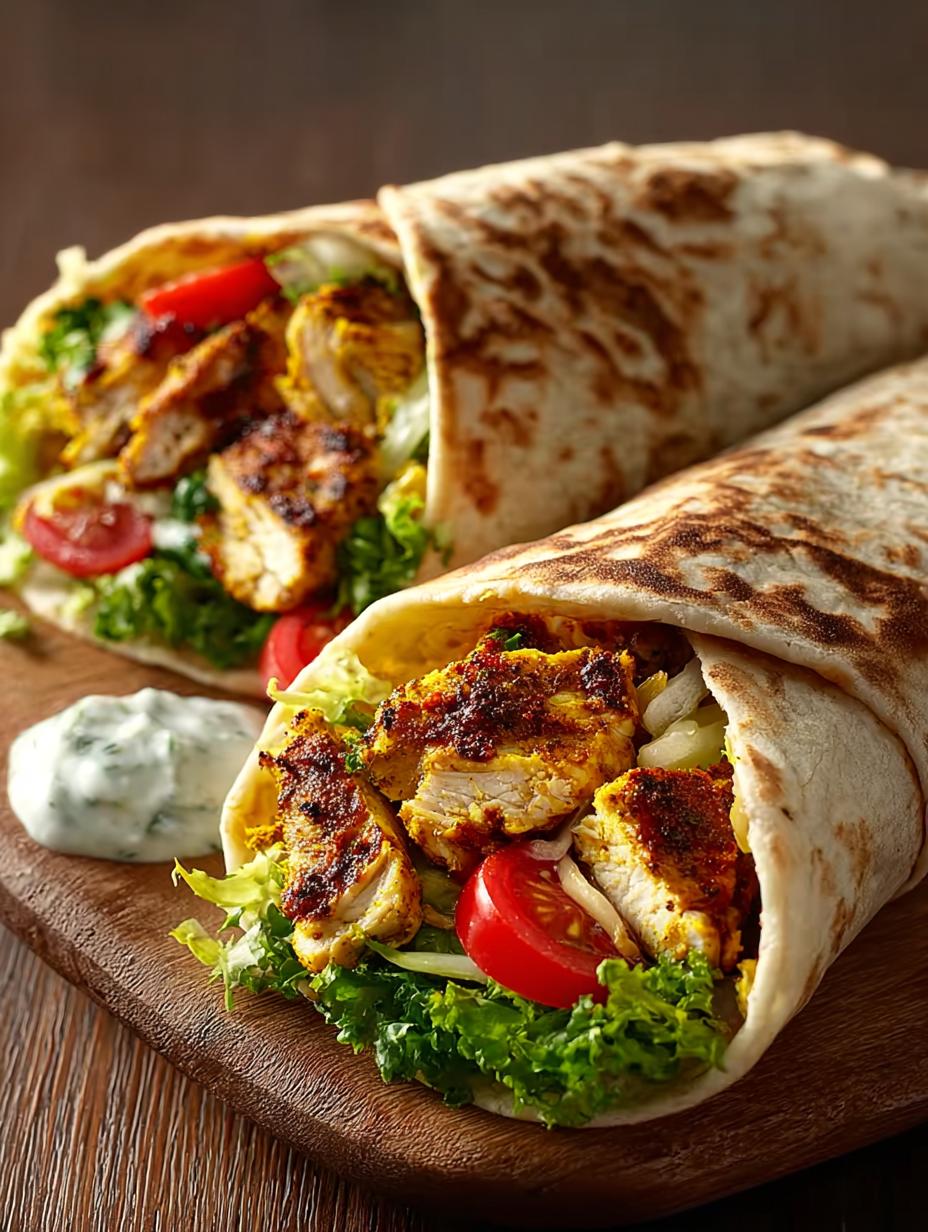 Chicken Shawarma Wraps Flavorful Delight for Dinner - Chicken Shawarma Wraps Flavorful - additional detail