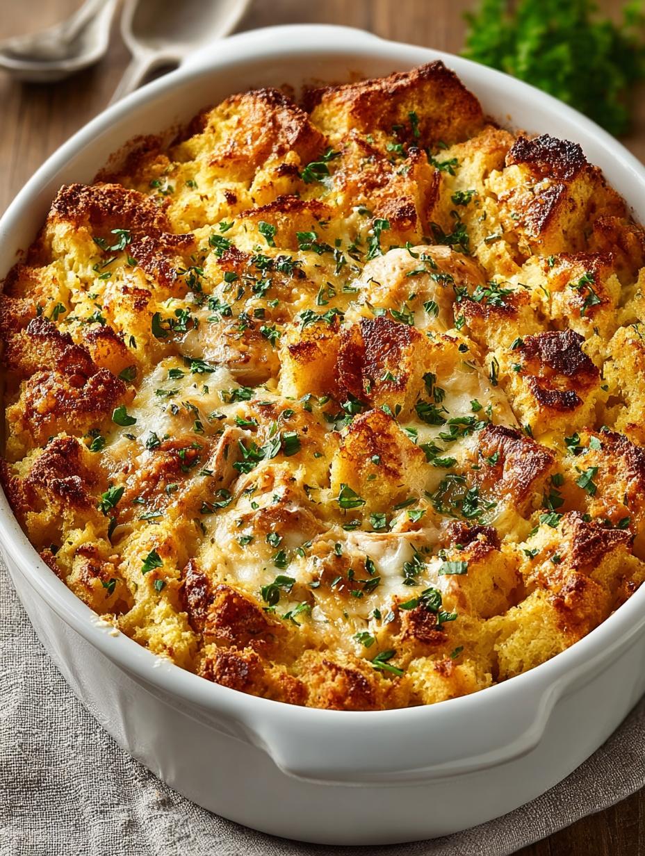 Chicken Waffles Casserole Delight