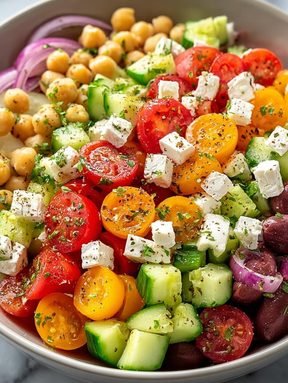 Chickpea Salad with Feta: 7 Healthy Ingredients for You - Chickpea Salad with Feta - additional detail