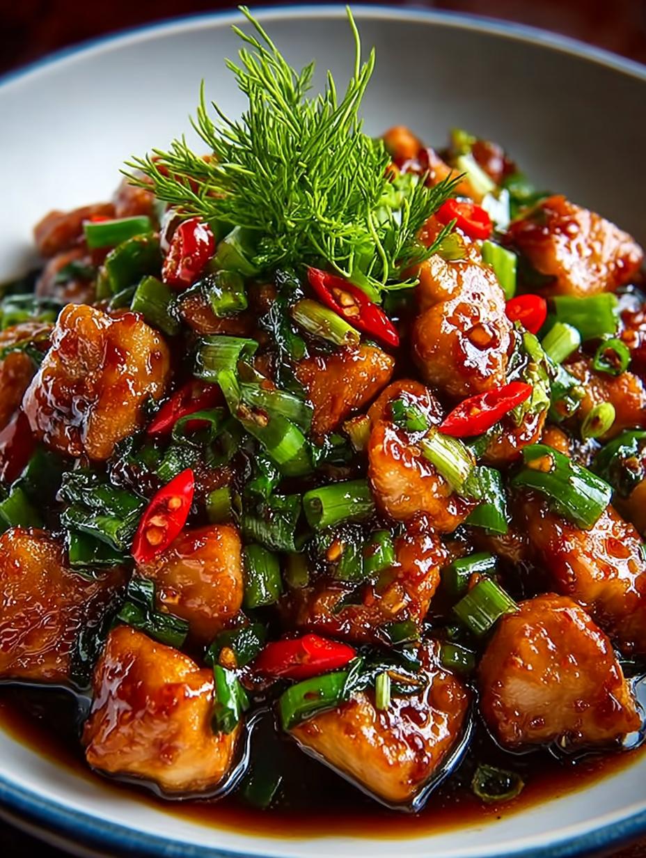 Chinese Scallion Chicken: 5 Easy Steps to Flavor 4 Chinese Scallion Chicken: 5 Easy Steps to Flavor - Chinese Scallion Chicken - main visual representation