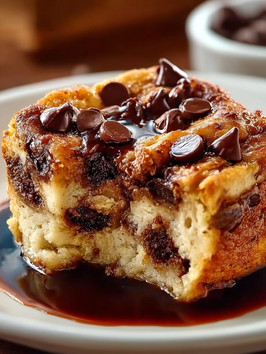 Delicious Chocolate Chip Bread Pudding Recipe to Savor - Chocolate Chip Bread Pudding - additional detail