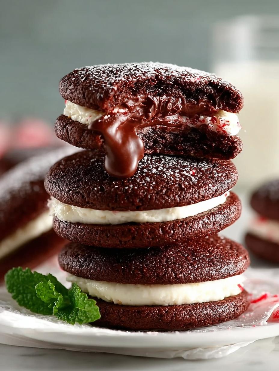 Chocolate Peppermint Sandwich Cookies: 5 Festive Tips - Chocolate Peppermint Sandwich Cookies - main visual representation