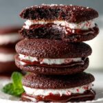 Chocolate Peppermint Sandwich Cookies