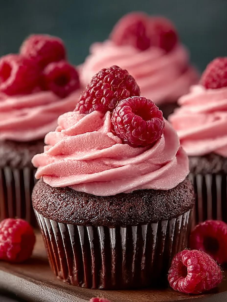 Chocolate Raspberry Cupcakes