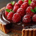 Chocolate Raspberry Tart Decadent