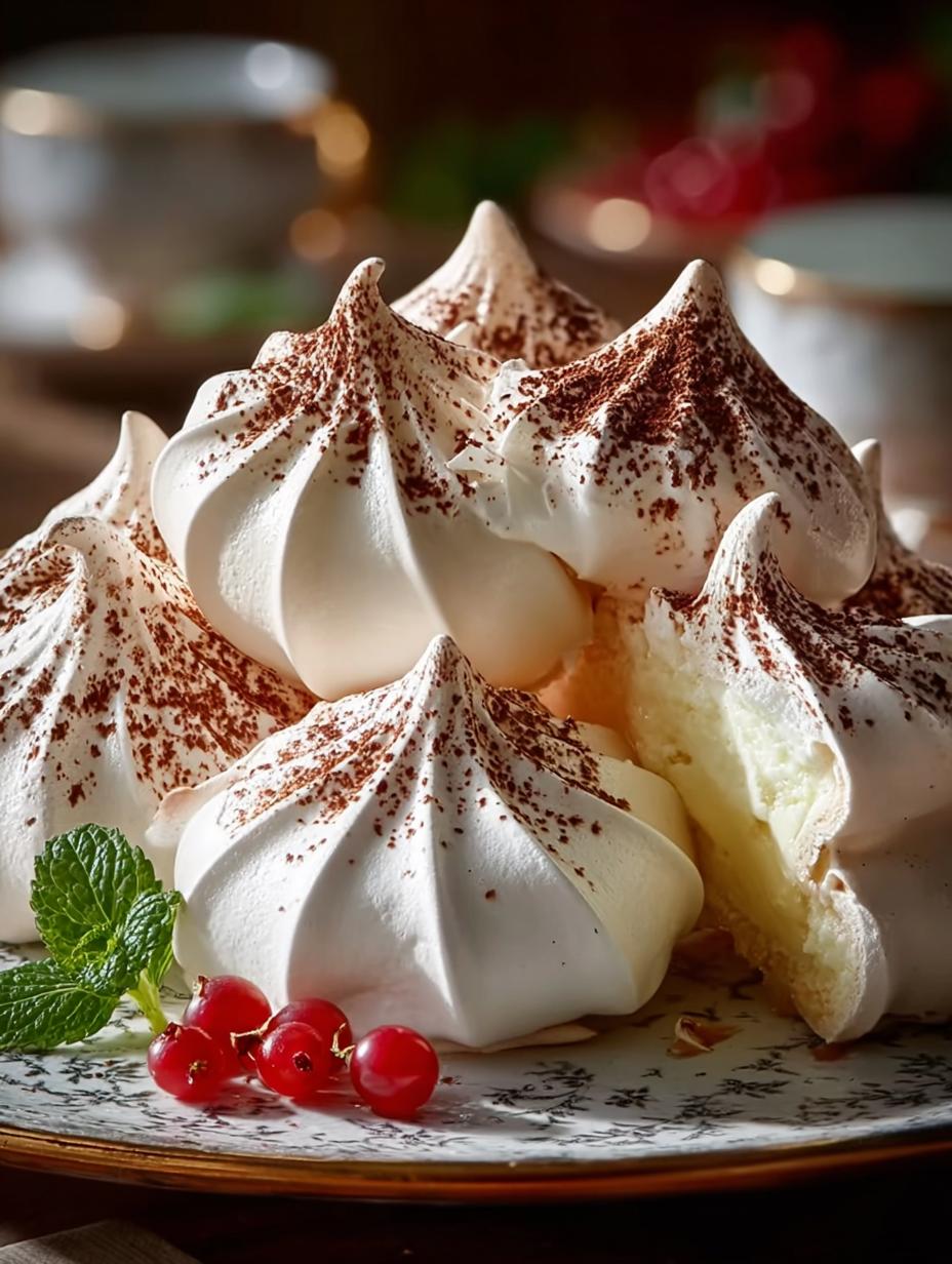 Delicious Christmas Meringue Cookies for the Holidays - Christmas Meringue - main visual representation