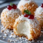 Coconut Snowball Cheesecake Bites