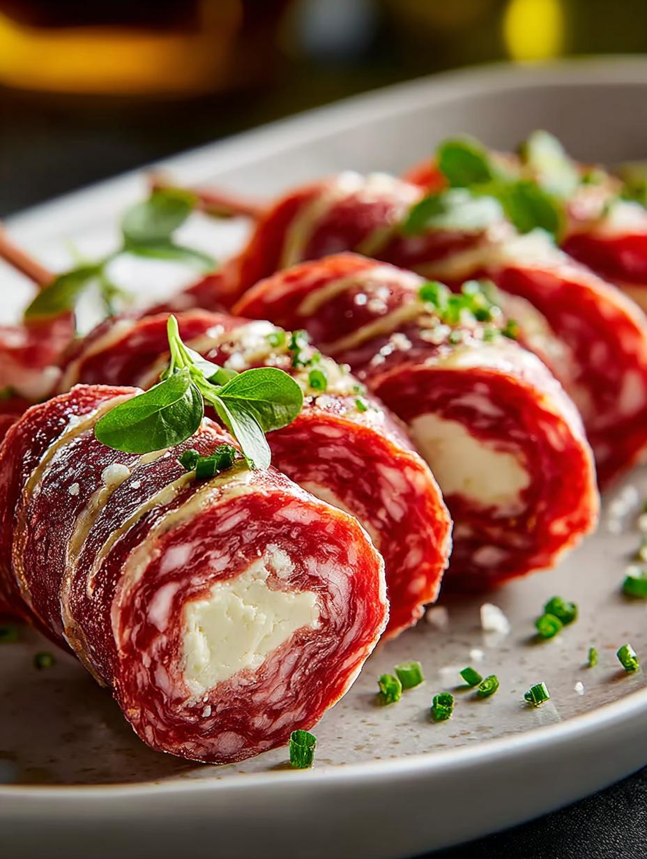 Cream Cheese Beef Salami Roll Ups: 7 Savory Bites - Cream Cheese Beef Salami - additional detail