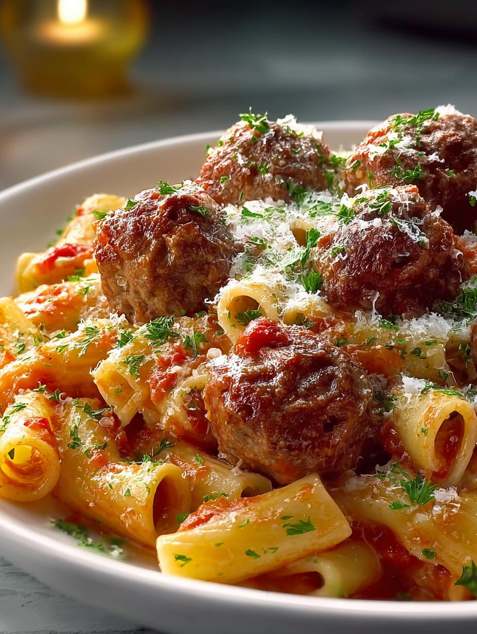 Delicious Creamy Meatball Pasta: A Comforting Delight - Creamy Meatball Pasta - additional detail