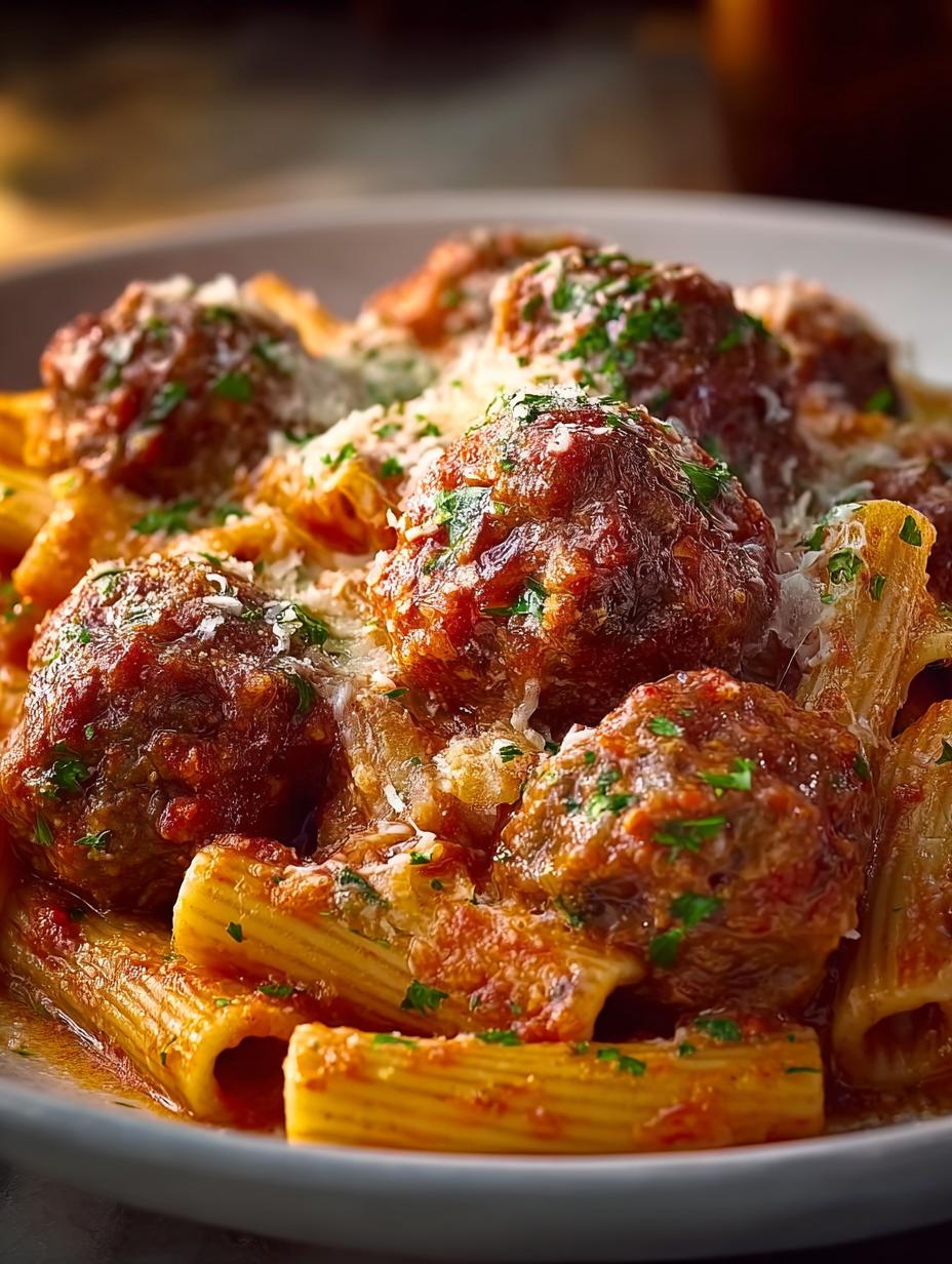 Creamy Meatball Pasta