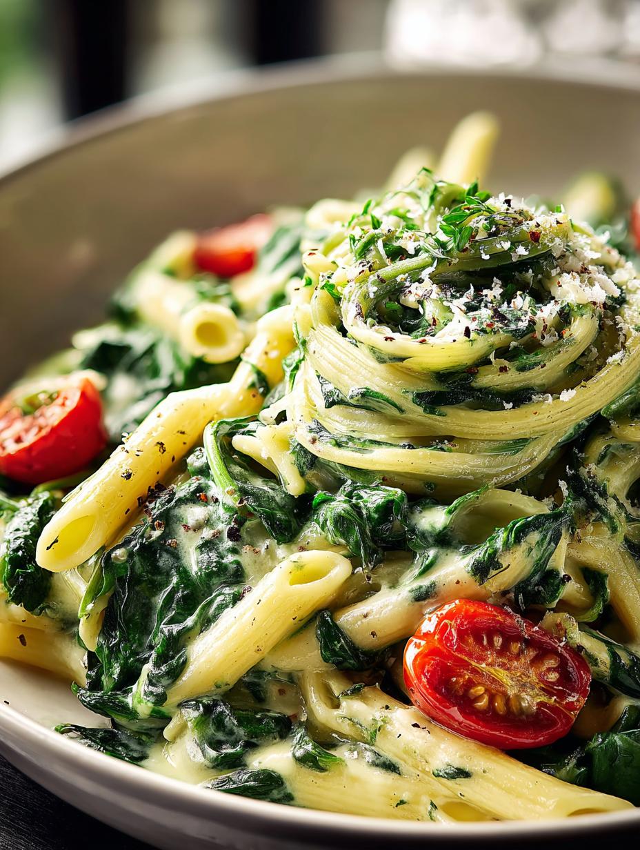 Creamy Spinach Pasta