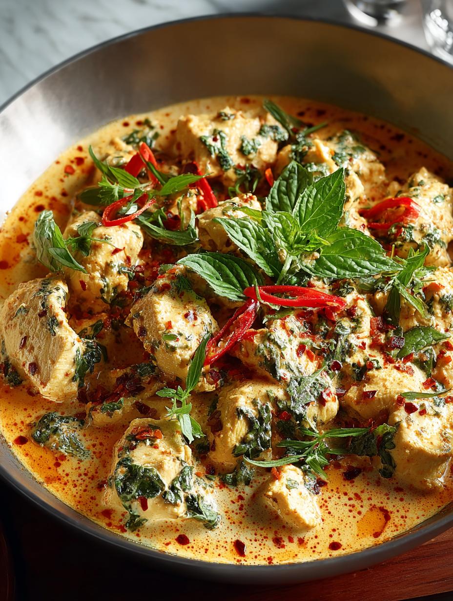 Creamy Thai Coconut Chicken: A Comfort Food Bowl - Creamy Thai Coconut Chicken - main visual representation