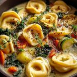 Creamy Vegetarian Tortellini Soup