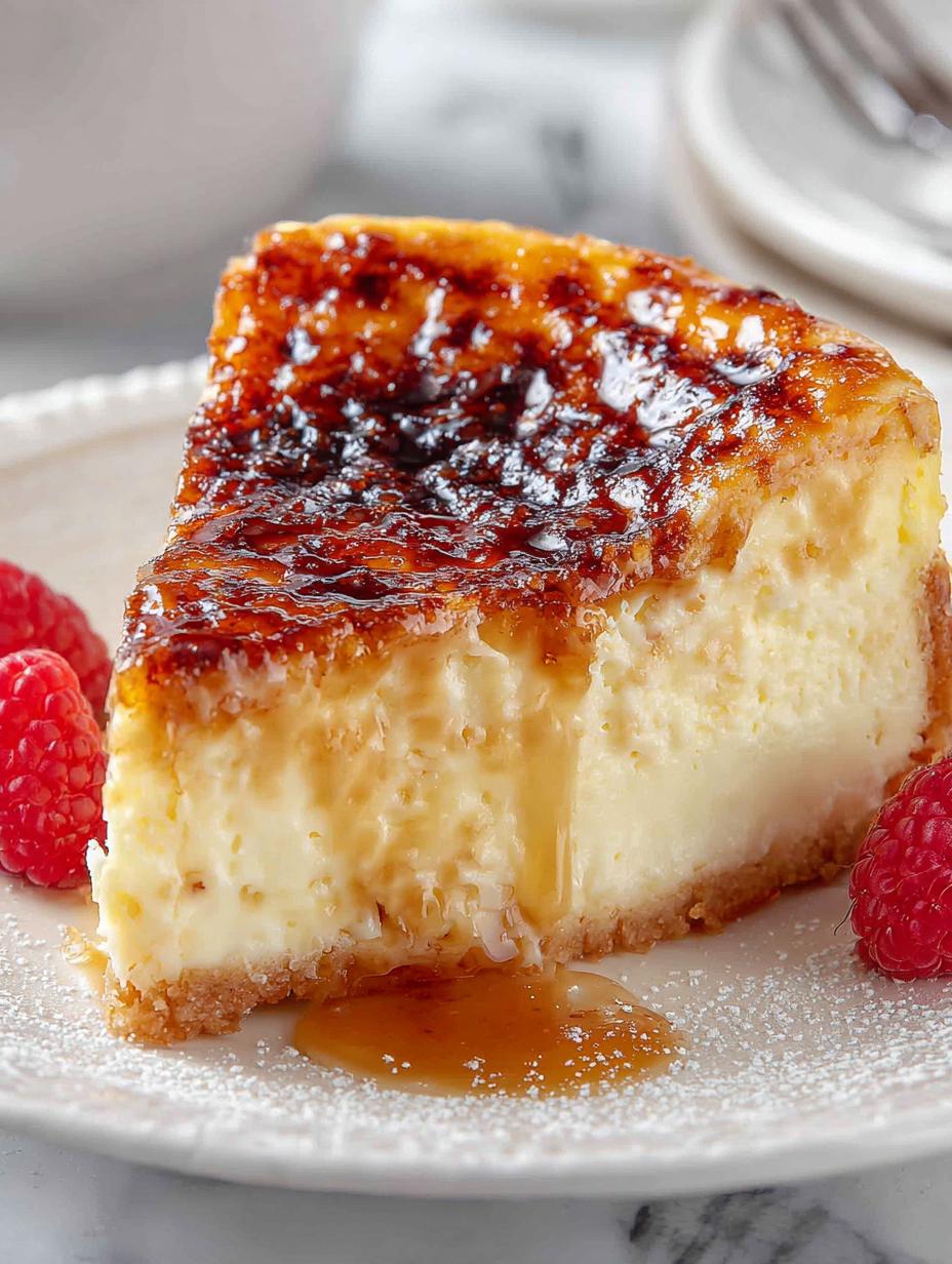 Indulge in This Decadent Creme Brulee Cheesecake Recipe - Creme Brulee Cheesecake - additional detail