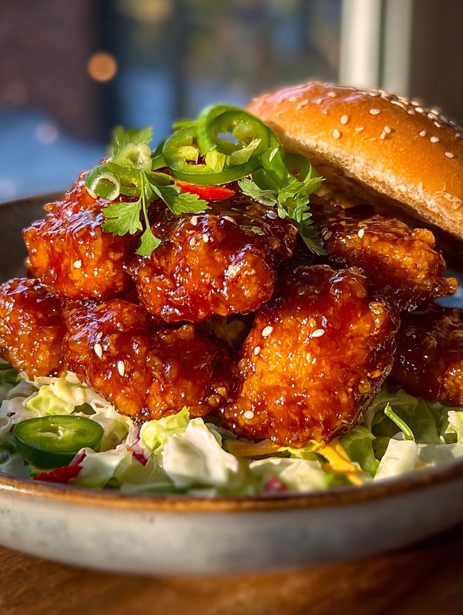 Crispy Hot Honey Chicken Burgers You Must Try - Crispy Hot Honey Chicken - additional detail