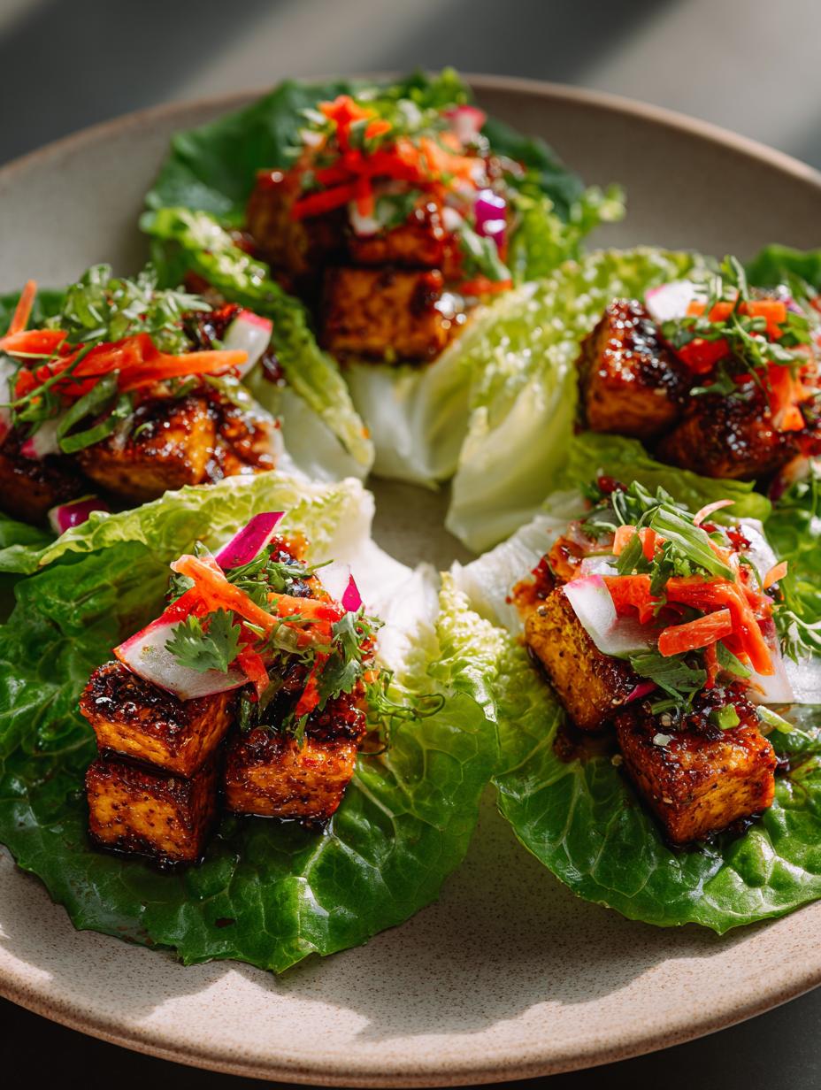 Crispy Tofu Lettuce Wraps: 5 Reasons to Love Them - Crispy Tofu Lettuce Wraps - additional detail