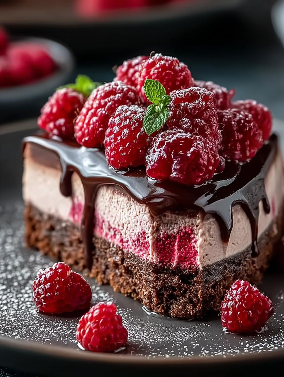 Delicious Dark Chocolate Raspberry Cheesecake Recipe 4 Delicious Dark Chocolate Raspberry Cheesecake Recipe - Dark Chocolate Raspberry Cheesecake - main visual representation