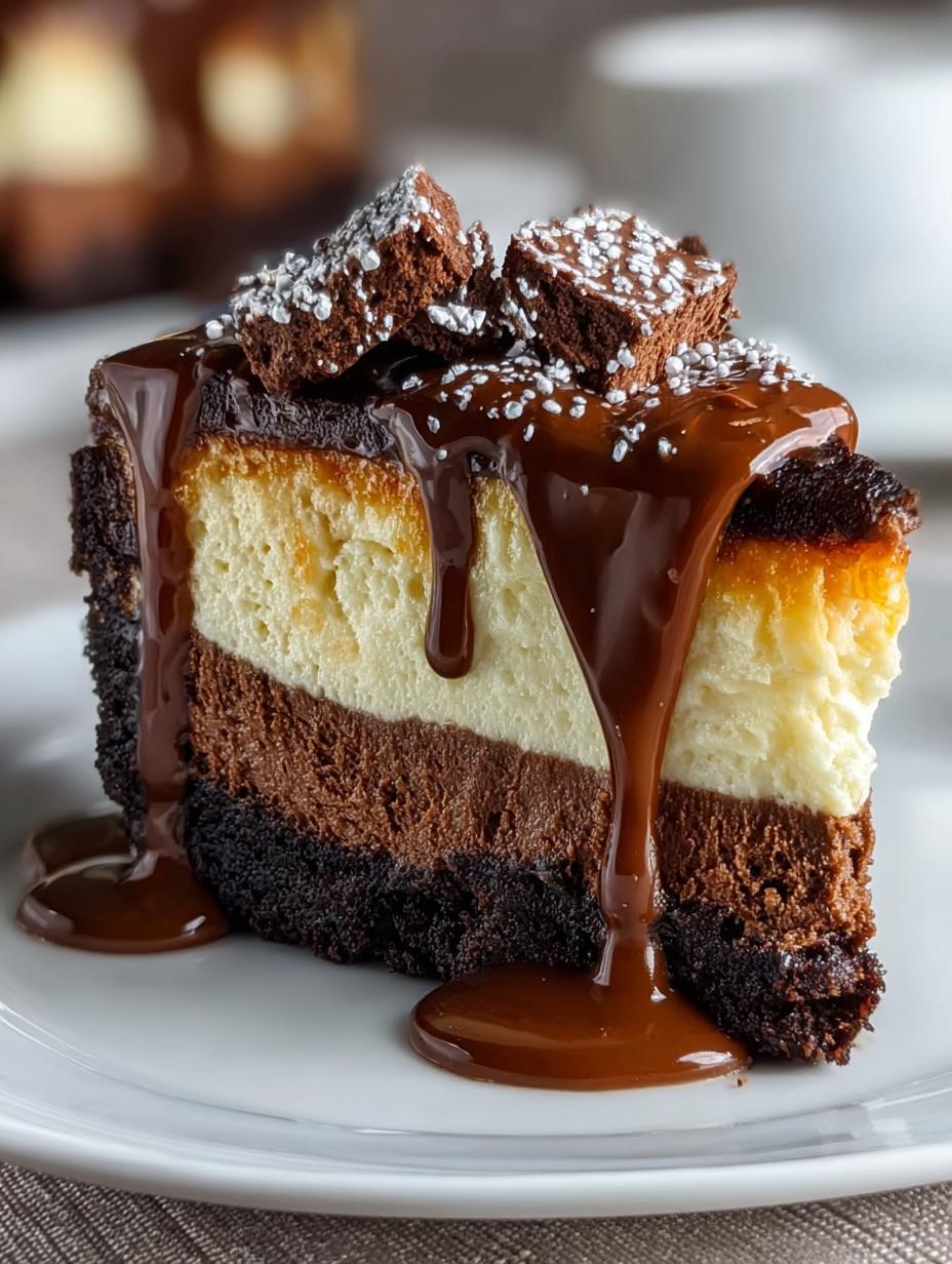Decadent Brownie Cheesecake You Will Adore - Decadent Brownie Cheesecake You - main visual representation