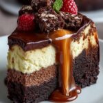 Decadent Brownie Cheesecake You