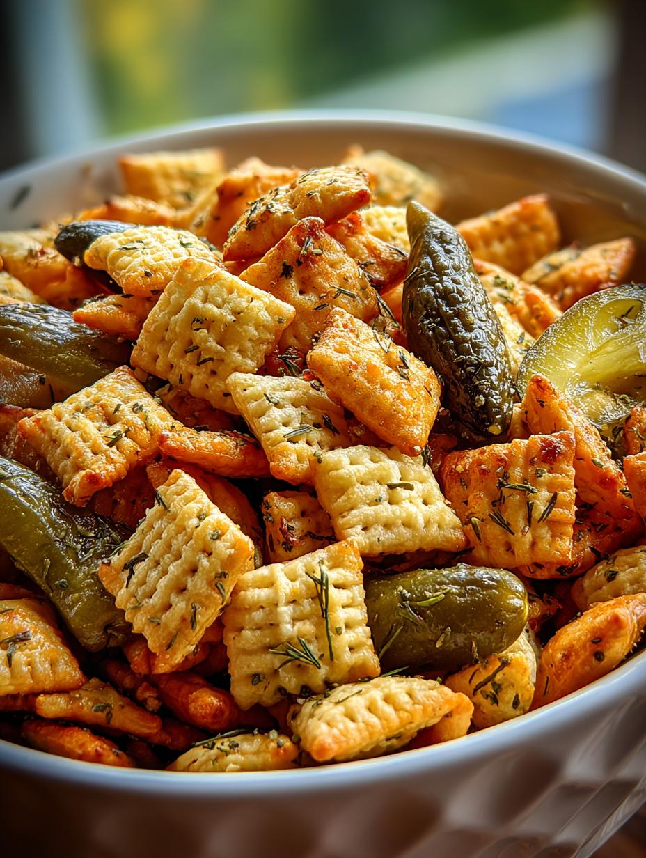 Delicious Dill Pickle Chex Mix: A Flavorful Snack - Dill Pickle Chex Mix - main visual representation