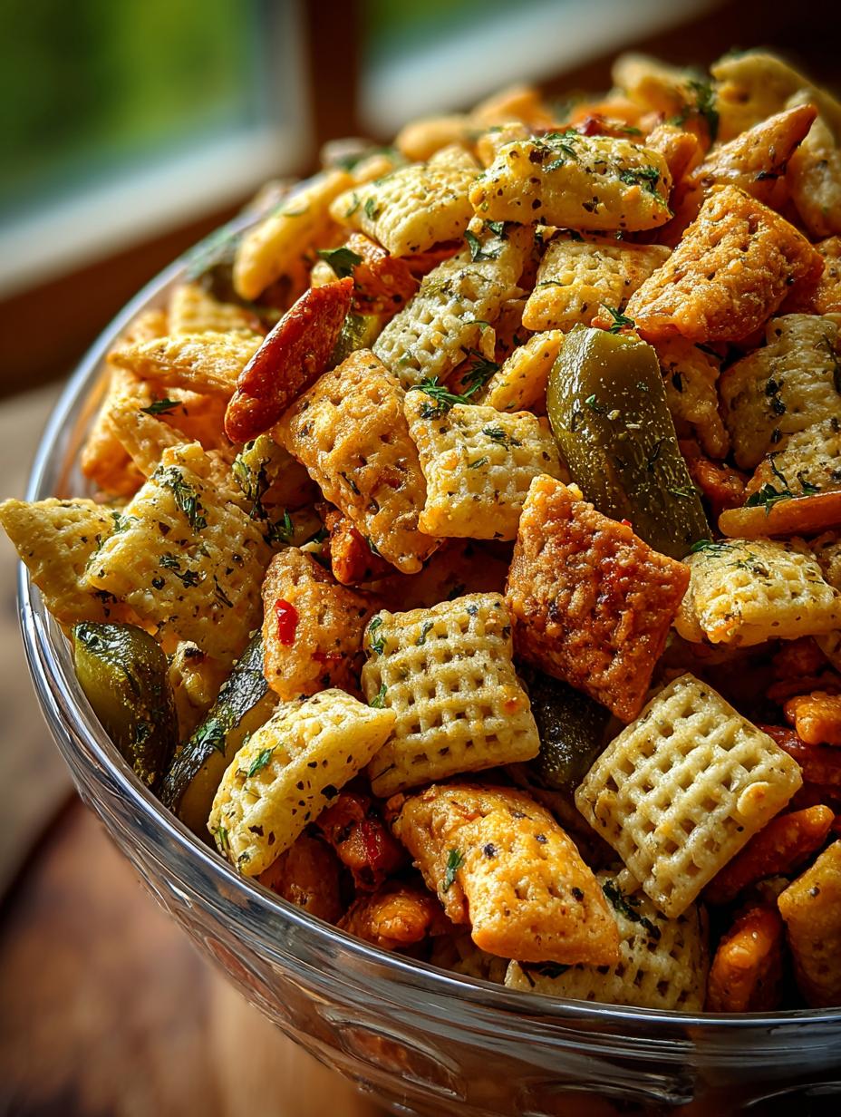 Dill Pickle Chex Mix