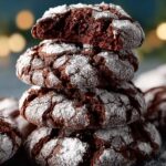 Double Chocolate Crinkle Cookies