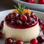 Eggnog Panna Cotta with
