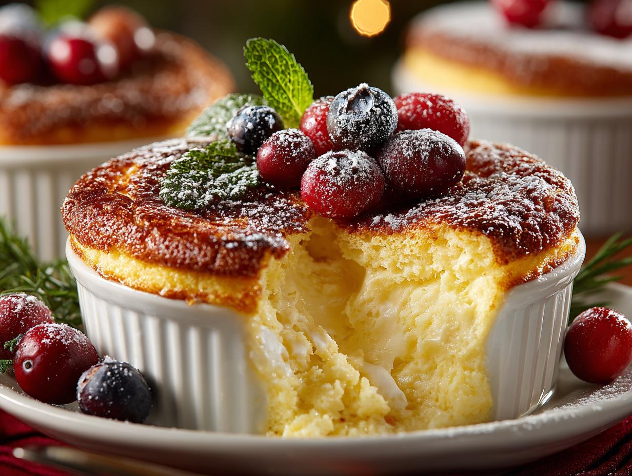 Eggnog Souffle with Holiday Spices for Festive Cheer - Eggnog Souffle with Holiday - additional detail