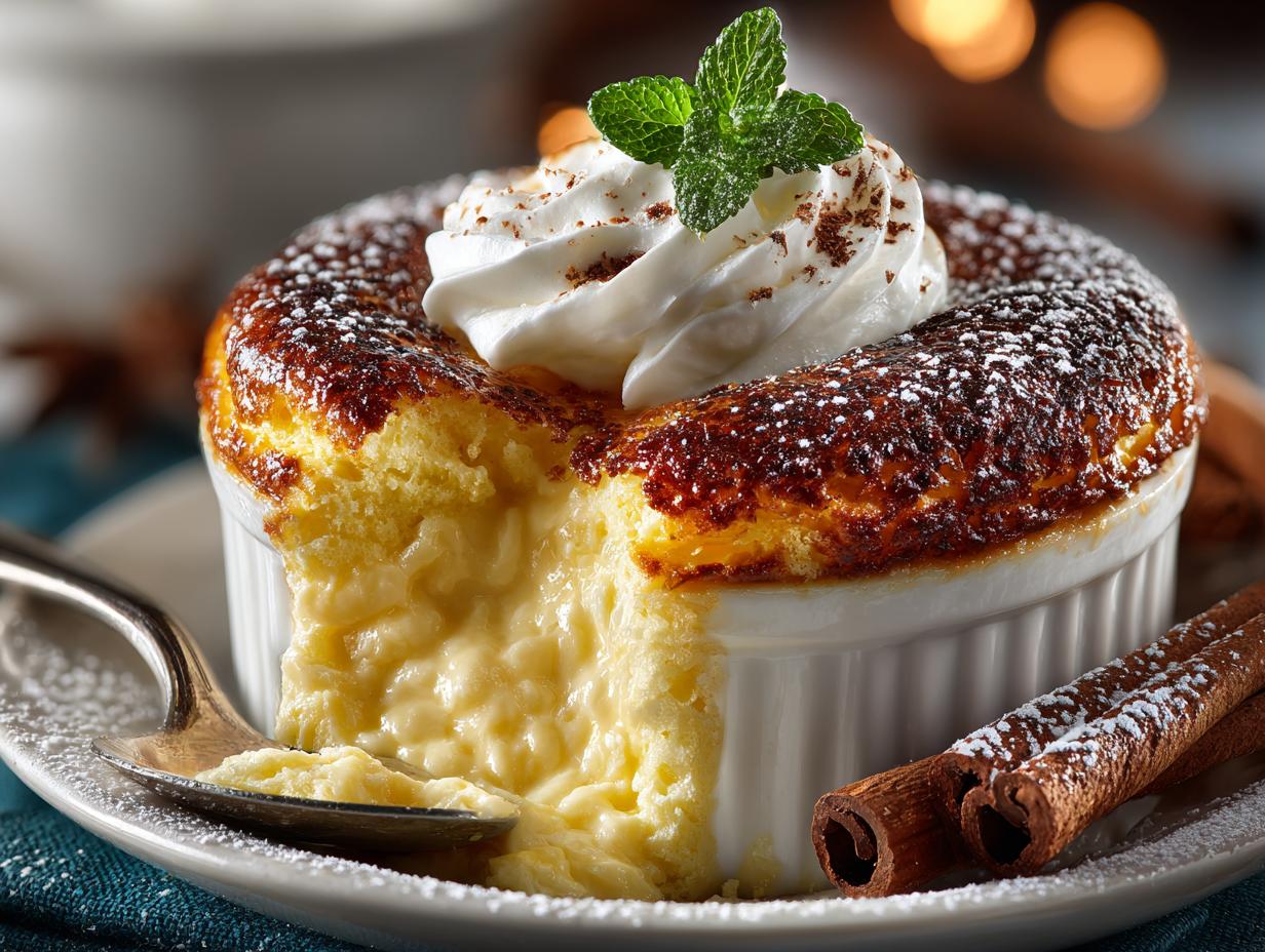 Eggnog Souffle with Holiday