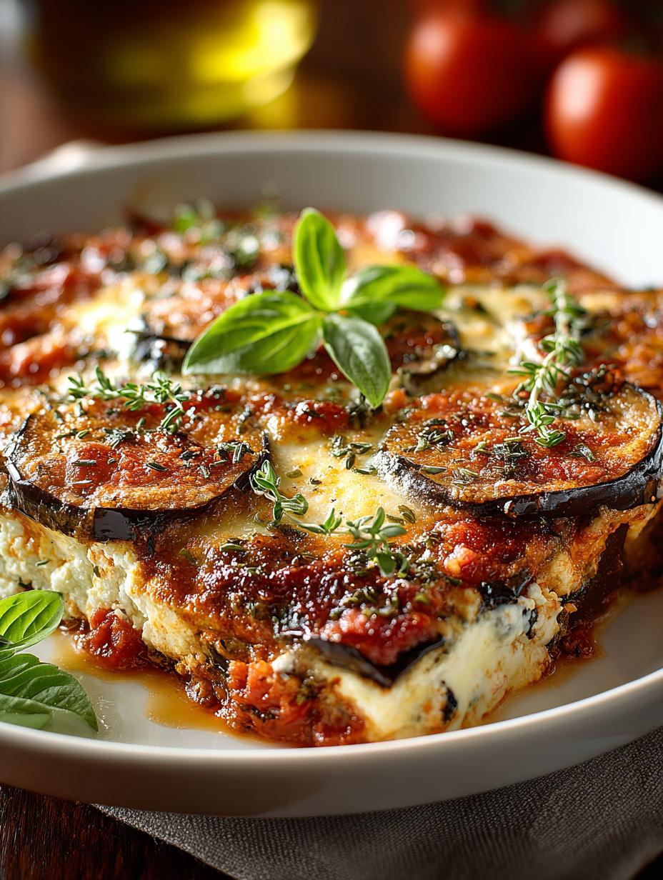 Delicious Eggplant Ricotta Bake: 6 Layers of Comfort - Eggplant Ricotta Bake - additional detail
