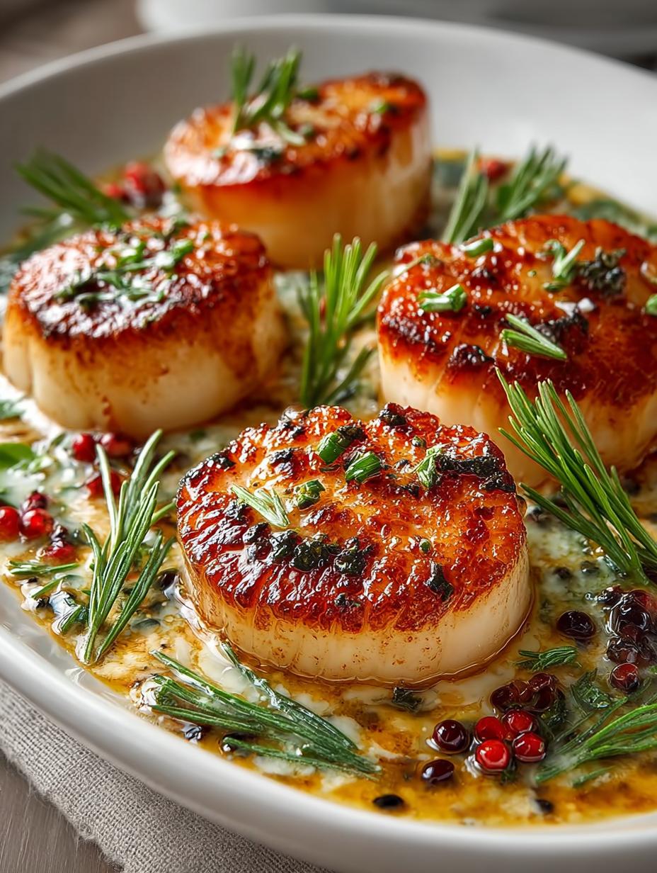 Elegant Scallops with Vodka