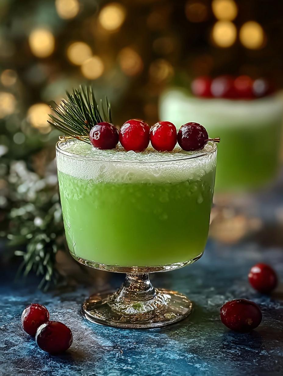 Festive Grinch Cocktail: 5 Ways to Celebrate the Season 4 Festive Grinch Cocktail: 5 Ways to Celebrate the Season - Festive Grinch Cocktail - additional detail