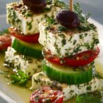 Feta Skewers with Cucumber