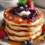 Fluffy Cottage Cheese Pancakes
