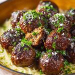 French Onion Meatballs