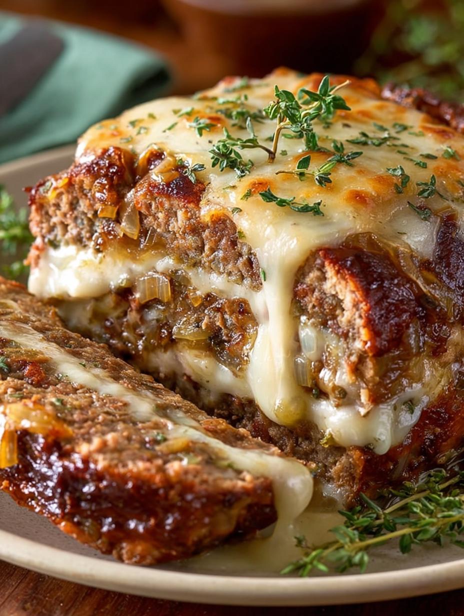 Delicious French Onion Meatloaf Recipe for Comfort Food - French Onion Meatloaf - additional detail