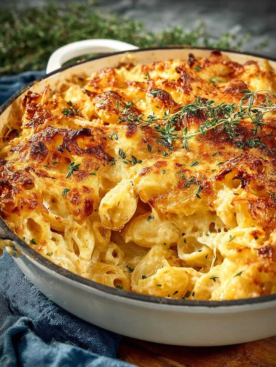 French Onion Pasta Bake