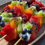 Fresh Rainbow Fruit Kabobs