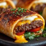 Garlic Butter Beef Cheeseburger