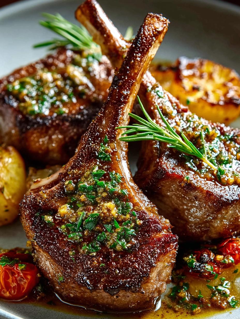 Garlic Butter Lamb Chops